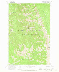 Cathedral Peak Montana Historical topographic map, 1:24000 scale, 7.5 X 7.5 Minute, Year 1970