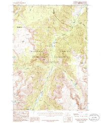 Cathedral Point Montana Historical topographic map, 1:24000 scale, 7.5 X 7.5 Minute, Year 1986