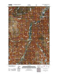 Cathedral Point Montana Historical topographic map, 1:24000 scale, 7.5 X 7.5 Minute, Year 2011