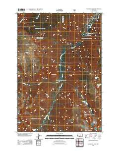 Cathedral Point Montana Historical topographic map, 1:24000 scale, 7.5 X 7.5 Minute, Year 2011