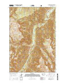 Cathedral Point Montana Current topographic map, 1:24000 scale, 7.5 X 7.5 Minute, Year 2014