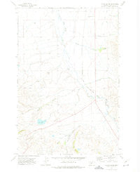 Catlin Spring Montana Historical topographic map, 1:24000 scale, 7.5 X 7.5 Minute, Year 1971