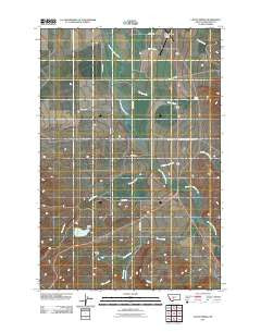 Catlin Spring Montana Historical topographic map, 1:24000 scale, 7.5 X 7.5 Minute, Year 2011