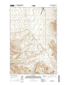 Catlin Spring Montana Current topographic map, 1:24000 scale, 7.5 X 7.5 Minute, Year 2014