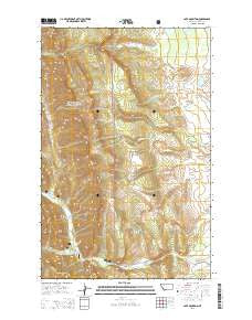 Cave Mountain Montana Current topographic map, 1:24000 scale, 7.5 X 7.5 Minute, Year 2014