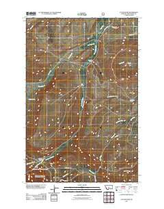 Cayuse Basin Montana Historical topographic map, 1:24000 scale, 7.5 X 7.5 Minute, Year 2011