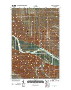 Cedar Coulee Montana Historical topographic map, 1:24000 scale, 7.5 X 7.5 Minute, Year 2011
