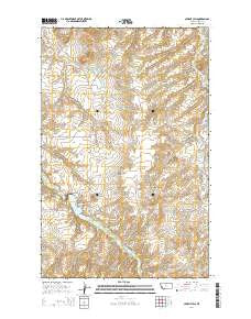 Cement Hill Montana Current topographic map, 1:24000 scale, 7.5 X 7.5 Minute, Year 2014