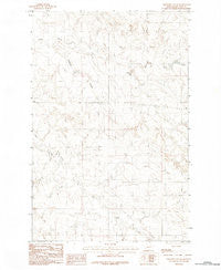 Cemetery Coulee Montana Historical topographic map, 1:24000 scale, 7.5 X 7.5 Minute, Year 1983