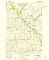 Chadborn Montana Historical topographic map, 1:24000 scale, 7.5 X 7.5 Minute, Year 1951