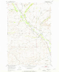 Chadborn Montana Historical topographic map, 1:24000 scale, 7.5 X 7.5 Minute, Year 1951