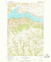 Chain Buttes Montana Historical topographic map, 1:24000 scale, 7.5 X 7.5 Minute, Year 1965