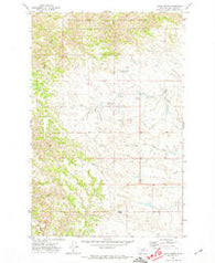 Chalk Butte Montana Historical topographic map, 1:24000 scale, 7.5 X 7.5 Minute, Year 1971