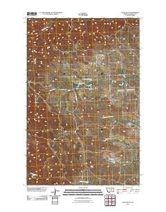Chalk Butte Montana Historical topographic map, 1:24000 scale, 7.5 X 7.5 Minute, Year 2011