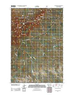 Chalk Buttes Montana Historical topographic map, 1:24000 scale, 7.5 X 7.5 Minute, Year 2011