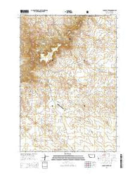 Chalk Buttes Montana Current topographic map, 1:24000 scale, 7.5 X 7.5 Minute, Year 2014