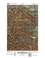 Chamberlain Mountain Montana Historical topographic map, 1:24000 scale, 7.5 X 7.5 Minute, Year 2011