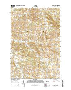 Chandler Spring Montana Current topographic map, 1:24000 scale, 7.5 X 7.5 Minute, Year 2014