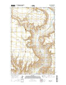 Chapman Montana Current topographic map, 1:24000 scale, 7.5 X 7.5 Minute, Year 2014