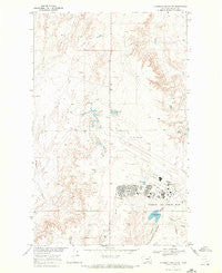 Chapman Coulee NE Montana Historical topographic map, 1:24000 scale, 7.5 X 7.5 Minute, Year 1969