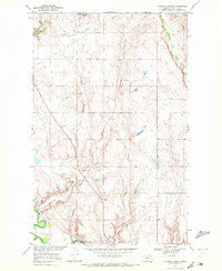 Chapman Coulee Montana Historical topographic map, 1:24000 scale, 7.5 X 7.5 Minute, Year 1969