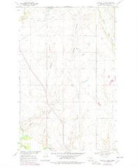 Chapman Coulee Montana Historical topographic map, 1:24000 scale, 7.5 X 7.5 Minute, Year 1969