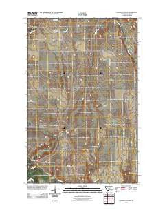 Chapman Coulee Montana Historical topographic map, 1:24000 scale, 7.5 X 7.5 Minute, Year 2011