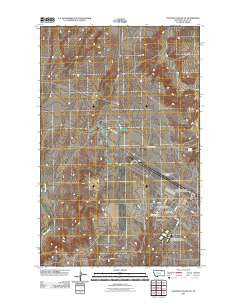 Chapman Coulee NE Montana Historical topographic map, 1:24000 scale, 7.5 X 7.5 Minute, Year 2011