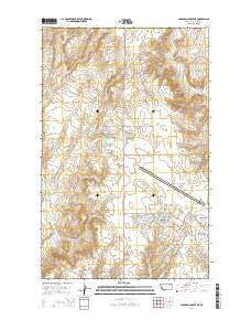 Chapman Coulee NE Montana Current topographic map, 1:24000 scale, 7.5 X 7.5 Minute, Year 2014