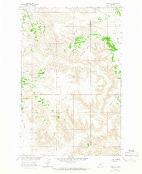 Chase Hill Montana Historical topographic map, 1:24000 scale, 7.5 X 7.5 Minute, Year 1964