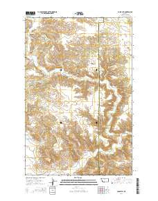 Chase Hill Montana Current topographic map, 1:24000 scale, 7.5 X 7.5 Minute, Year 2014
