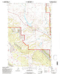 Checkerboard Montana Historical topographic map, 1:24000 scale, 7.5 X 7.5 Minute, Year 1995