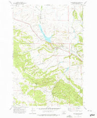Checkerboard Montana Historical topographic map, 1:24000 scale, 7.5 X 7.5 Minute, Year 1972