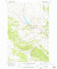 Checkerboard Montana Historical topographic map, 1:24000 scale, 7.5 X 7.5 Minute, Year 1972