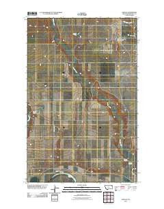 Chelsea Montana Historical topographic map, 1:24000 scale, 7.5 X 7.5 Minute, Year 2011