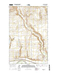 Chelsea Montana Current topographic map, 1:24000 scale, 7.5 X 7.5 Minute, Year 2014