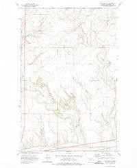 Chelsea NW Montana Historical topographic map, 1:24000 scale, 7.5 X 7.5 Minute, Year 1972