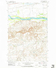 Chelsea SW Montana Historical topographic map, 1:24000 scale, 7.5 X 7.5 Minute, Year 1972