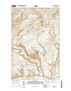 Chelsea NW Montana Current topographic map, 1:24000 scale, 7.5 X 7.5 Minute, Year 2014