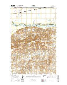 Chelsea SW Montana Current topographic map, 1:24000 scale, 7.5 X 7.5 Minute, Year 2014