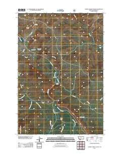 Cherry Creek Canyon Montana Historical topographic map, 1:24000 scale, 7.5 X 7.5 Minute, Year 2011
