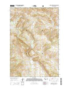 Cherry Creek Canyon Montana Current topographic map, 1:24000 scale, 7.5 X 7.5 Minute, Year 2014