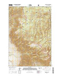 Cherry Lake Montana Current topographic map, 1:24000 scale, 7.5 X 7.5 Minute, Year 2014