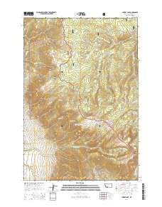 Cherry Lake Montana Current topographic map, 1:24000 scale, 7.5 X 7.5 Minute, Year 2014