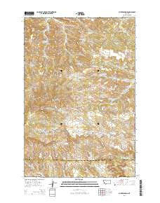 Cherry Spring Montana Current topographic map, 1:24000 scale, 7.5 X 7.5 Minute, Year 2014