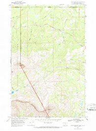 Chief Mountain Montana Historical topographic map, 1:24000 scale, 7.5 X 7.5 Minute, Year 1968