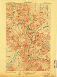 Chief Mountain Montana Historical topographic map, 1:125000 scale, 30 X 30 Minute, Year 1904