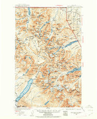 Chief Mountain Montana Historical topographic map, 1:125000 scale, 30 X 30 Minute, Year 1938