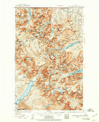 Chief Mountain Montana Historical topographic map, 1:125000 scale, 30 X 30 Minute, Year 1938