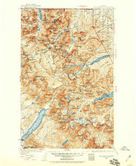 Chief Mountain Montana Historical topographic map, 1:125000 scale, 30 X 30 Minute, Year 1938
